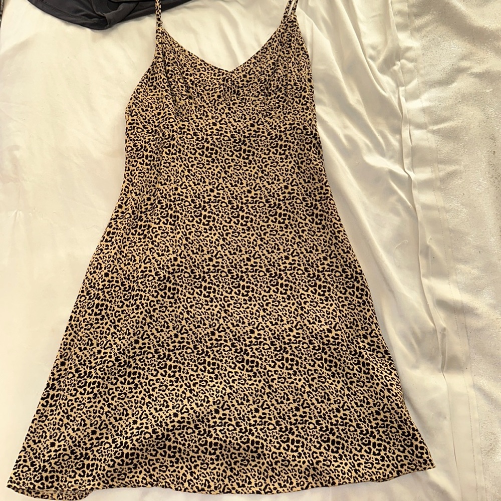 Hollister cheetah print mini dress size Xtra small